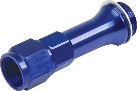 Allstar Performance Aluminum Carburetor Fittings ALL50900 Fuel Fitting, Inlet Adapter, Aluminum, Blue, Male 7/8 in.-20 to Female -8 AN, 3.5 in. Length, Each