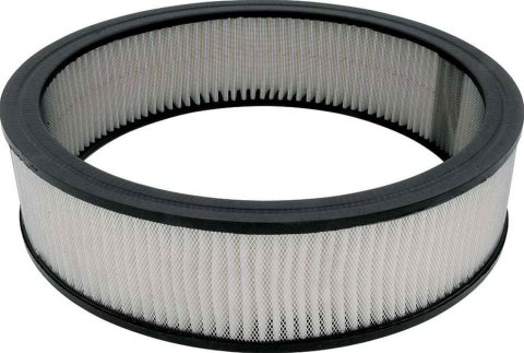 Allstar Performance Paper Air Filter Elements ALL26030 Elements, Replacement, Dry, Round, Paper, White, 16.00 in. O.D., 4.00 in. Height, Each