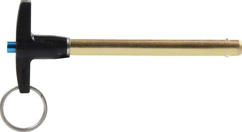 Allstar Performance Quick-Release Pins ALL60308 Pin, Quick-Release, 12,800 lbs. Double Shear Load, 4130 Steel, Gold Iridited, 5/16 in. Diameter, 3 in. Length, Each