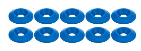 Allstar Performance Countersunk Washers ALL18693 Body Fasteners, Plastic Washer 1/4 in x 1 in, Blue