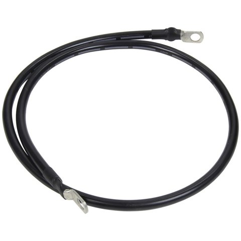 Allstar Performance Ground Straps ALL76341-40 Battery Cable, Cable, 40 in. Length, Black PVC Jacket, 3/8 in. Eyelet Ends, Copper Stranded Wire, 4-gauge, Each