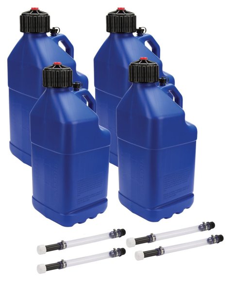 5 Gallons Allstar Performance Gallon Square Utility Jug ALL40122-4 Jug, Square, 5.0 Gallons, Vented, Plastic, Blue, Set of 4
