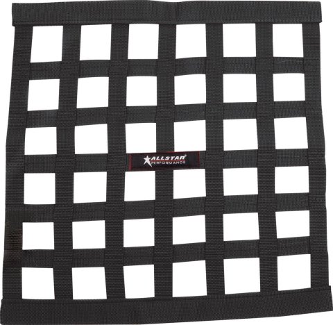 Allstar Performance Window Nets and Guards ALL10283 Net Ribbon Style 18"x18" Black Non-SFI