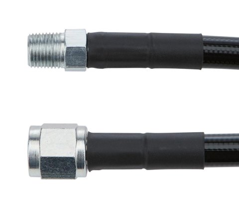 Allstar Performance AN Hose Assemblies ALL48445-30 #4 Coated Braided Line -4 Straight / 1/8" NPT Steel Ends 30"