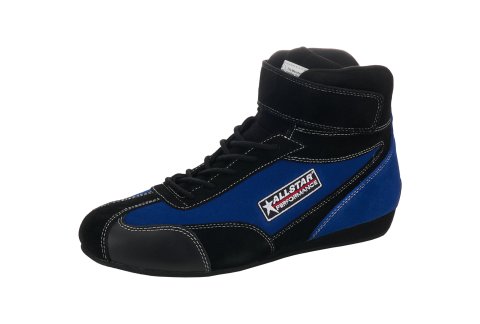Allstar Performance Driving Shoes & Boots ALL918229 SFI 3.3/5 Mid-Top Pro Series Black/Blue 10.5