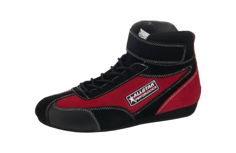 Allstar Performance Driving Shoes & Boots ALL918722 SFI 3.3/5 Mid-Top Pro Series Black/Red 7