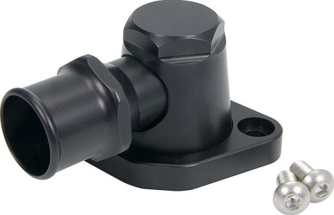 Allstar Performance Water Necks and Thermostat Housings ALL30370 billet aluminum water necks fit most Chevy V8, accept most standard thermostats swivel