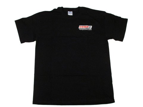 COMP Cams T-Shirts C1020-XL T-Shirt, Cotton, Black, Comp Logo, Men's X-Large, Each