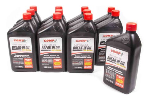 COMP Cams Engine Break-In Oil 1590-12 Oil, Break-In, Mineral, 10W30, Quart, Set of 12