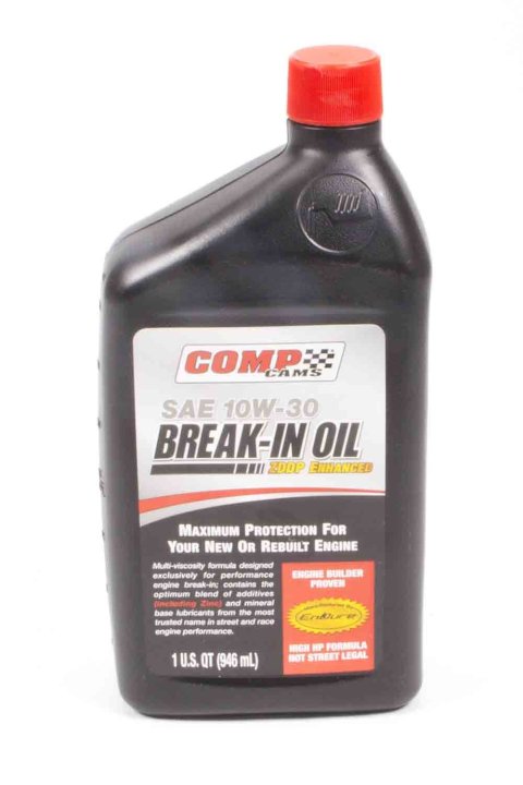 COMP Cams Engine Break-In Oil 1590CPG Oil, Break-In, Mineral, 10W30, Quart, Each