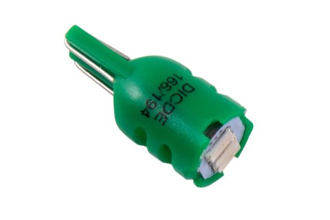 Diode Dynamics Light Bulbs DD0324P LED Light, 194 HP3 LED Green Short (pair)
