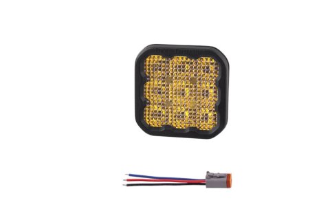 Diode Dynamics Light Bars, Pods and Fog Lights DD6779SNB LED Light, SS5 LED Pod Pro Yellow Flood - No Brackets (single)