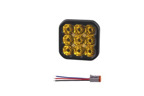 Diode Dynamics Light Bars, Pods and Fog Lights DD6771SNB LED Light, SS5 LED Pod Sport Yellow Spot - No Brackets (single)