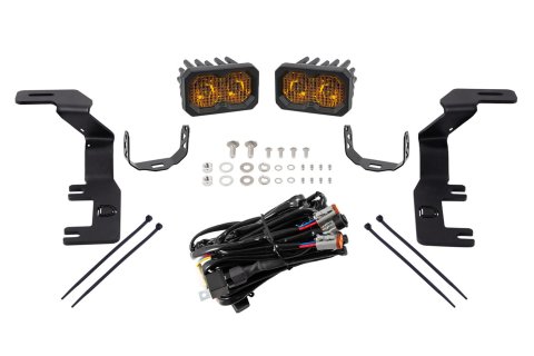 Diode Dynamics - Light Bars, Pods and Fog Lights for 2015-2022 CANYON, 2015-2021 COLORADO DD6653 LED Light, Stage Series 2in LED Ditch Kit Colorado/Canyon Pro Yellow Combo