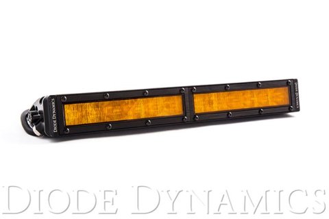 Diode Dynamics Stage Series 1,600 Lumens 12 Inch Light Bar DD5045S LED Single Row Straight Amber Wide Each