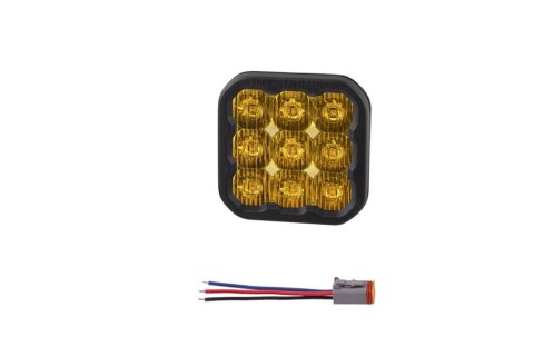 Diode Dynamics Light Bars, Pods and Fog Lights DD6781SNB LED Light, SS5 LED Pod Sport Yellow Driving - No Brackets (single)