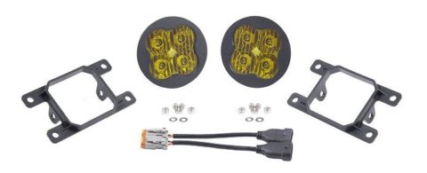 Diode Dynamics SS3 Sport LED Fog Light Kits DD6179 Lights, LED, Sport, SAE Fog, Yellow Lens, 14.5 Watts, Yellow Bulb Color, 3000K, 1,300 lm, No Backlight, Kit