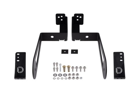Diode Dynamics Light Mount Brackets DD7228P Bracket Kit, Stage Series Grille Bracket Kit for 2007-2018 Jeep JK Wrangler