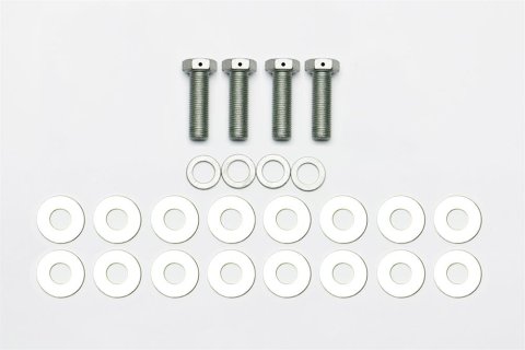 Wilwood Brake Caliper Bolt Kits 230-0204 Bolts, Steel, Silver Dacromet, 3/8 in.-24 Thread, Kit