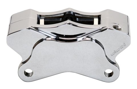 Wilwood GP310 High Performance Billet Motorcycle Calipers 120-10175-P Brake Caliper, Aluminum, Polished, 4-Piston, Harley-Davidson®, Left Side Rear Mount, Each