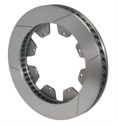 Wilwood GT Series Curved Vane Rotors 160-11840-B Brake Rotor, Series, Directional Vane, Slotted Surface, Carbon Iron, 12.190 in. O.D., Driver Side, Each
