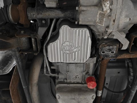 aFe Street Series Engine Oil Pans 46-71070A Pans, Series, 11.00 qt. Capacity, Cast Aluminum, Natural, Chevrolet, GMC, 6.6L Diesel, Each