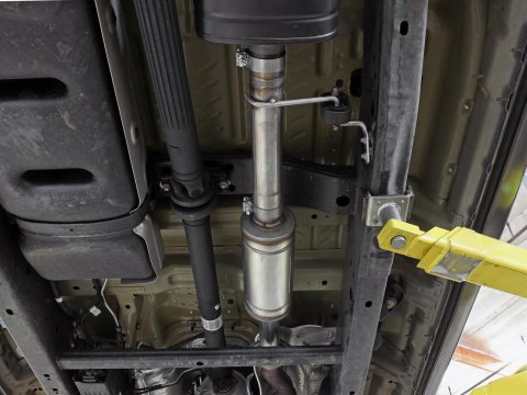 aFe Apollo GT 3 Inch Resonator 49C43132 Resonators, GT, Stainless Steel, Natural, 3.00 in. Center Inlet/Outlet, Ford, Each