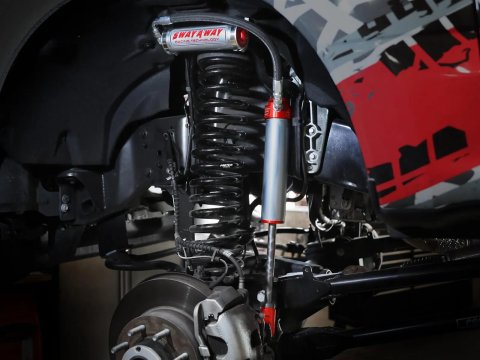 aFe Control Sway-A-Way Shocks for 2017-2024 F-250 SUPER DUTY, F-350 DUTY - 301-5600-15 and Struts, Sway-A-Way, 2.5 in. Diameter Shock, Remote Reservoir, 2-3.50 in. Lift, Front, Ford, Pair