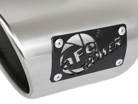 aFe Mach Force XP Round, Polished 3 Inch Exhaust Tip 49T30452-P09 Tip, XP, Clamp-on, Stainless, Polished, 3.00 in. Inlet Diameter, 4.50 in. Outlet, 9.00 in. Length, Each