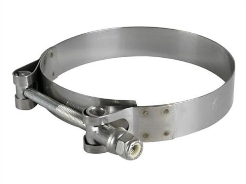 aFe Stainless Steel Hose Clamps 59-01027 Clamps, T-bolt Style, Steel, Natural, 3.563 in. to 3.875 in. O.D., Each