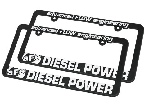 AFE Power License Plate Frames 40-10204-MA aFe POWER Diesel (Pair)