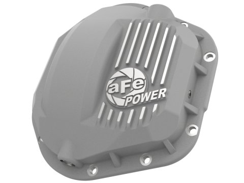 aFe Street Series Differential Covers 46-71100A Cover, Front, 10-bolt, Aluminum, Black Powdercoated, Ford, Dana 60, Each