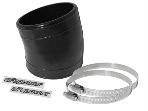 aFe Tubing Couplers 59-00030 Coupler, 15 Degree Elbow, 3.500 in.Inlet, 3.500 in. Outlet, 3.000 in. Length, Polyurethane, Black, Each