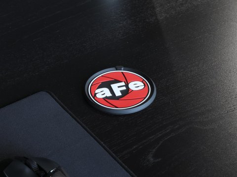aFe Power Filter Top Drink Coasters 40-10234-MB Beverage Coaster, Logo, Rubber, Set of 4