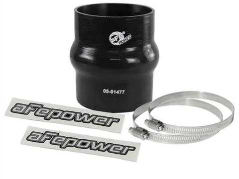 aFe Tubing Couplers 59-00098 Couplers, Hump, Silicone, Black, 3.13 in. Inlet/Outlet Diameter, 4.00 in. Length, Each