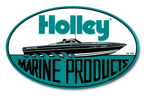 Holley Decals 36-166 Decal, Vinyl, Adhesive Back, Red, White, Black, Since 1903 Logo, Each