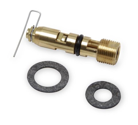 Holley Needle and Seat Assemblies 6-508 Carburetor Seats, Viton® Inlet Needle, Adjustable, Steel, 0.097 in. Seat, Side Hung Float Style, Gaskets, for R224 Carb Only, Each