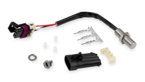 Holley Cam Sync Sensor Kits 554-127 Camshaft Pickups, EFI, Camshaft Sensor, Hall Effect, M12x1 Thread, Magnetic Target, 1/4 in.-20 Thread, 3/8 in. Long, with Hardware, Kit