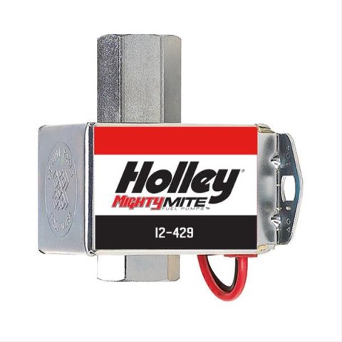 Holley Mighty Mite Electric Fuel Pumps 12-429 Pumps, Mite, Electric, 15 psi, 50 gph Free Flow Rate, 1/8 in. NPT Female Threads Inlet/Outlet, Each
