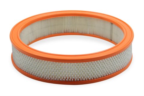 Holley Replacement Air Filter Elements 120-179 Elements, Round, Paper, White, 14 in. Diameter, 3 in. Tall, Each