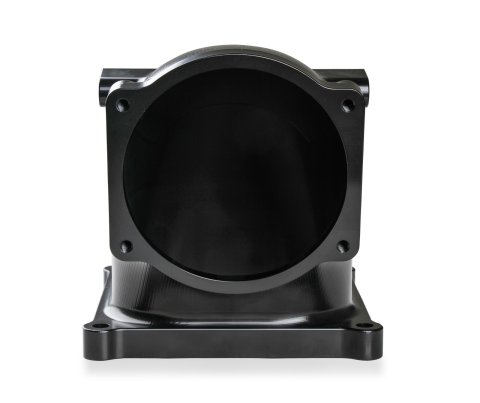 Holley Throttle Body Intake Elbows 300-253BK Elbow, 105mm Bore Size, 4500 to LS1, Aluminum, Black Finish, 6.30 in. Height, Each