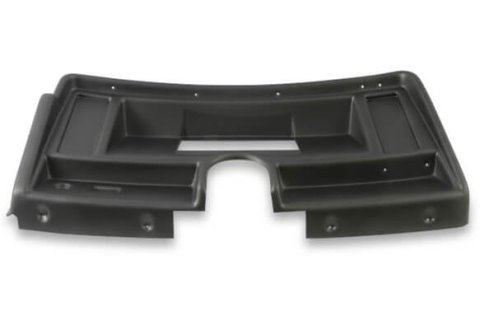 Holley EFI 6.86 in. Dash Bezels 553-386 Panels, EFI, Bezel, 5/32 Thick, ABS Material, Black Matte Finish, with No A/C Vents, Chevy, Nova, Each