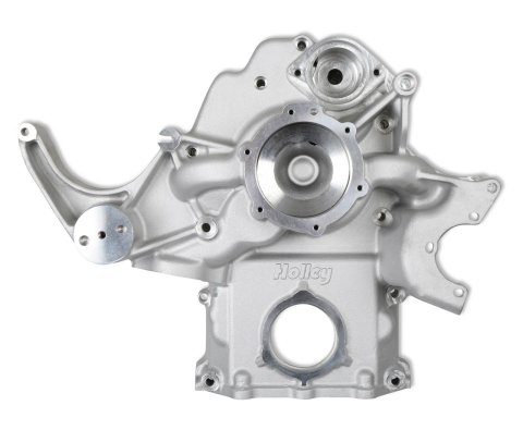 Holley Timing Covers 97-374 Covers, Replacement, Cast Aluminum, Natural Finish, for Mid-Mount Accessory Drive 20-291, 20-293, Gen III, Hemi, VVT, 5.7L, 6.4L, Each