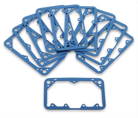 Holley Fuel Bowl Gaskets 1008-1911-1 Carburetor Gaskets, Bowl, Buna Rubber, Blue, Non-Stick, for Model 2300, 4150, 4160, 4500, 2-Circuit Models, 10-Piece, Set