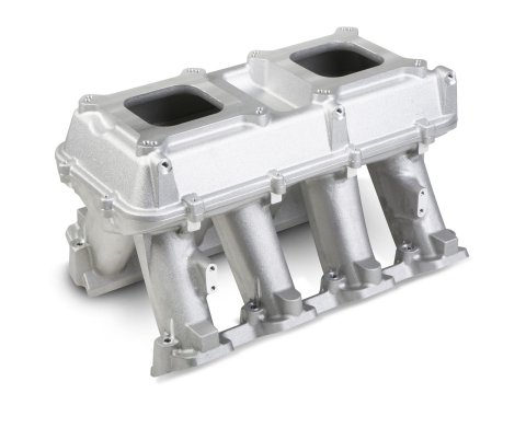 Holley LS Modular Hi-Ram Carbureted Intake Systems 300-113 Manifolds, Hi-Ram, Single Plane, Aluminum, Dual 4-barrel Square, Fits LS3/L92/L76 Heads, Each