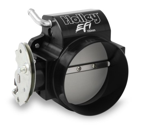 Holley LS Throttle Bodies 112-581 Bodies, Style, Multi-Port Injection, Cable Actuated, 1 Venturi, 105mm, Billet Aluminum, Black Anodized, Chevy, 4.8-7.0L, Based, Each