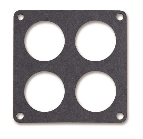 Holley Carburetor Base Plate Gaskets 108-101 Gaskets, Plate, Paper, 4-barrel, Dominator 4500, 4-hole, 0.063 in. Thick, Each