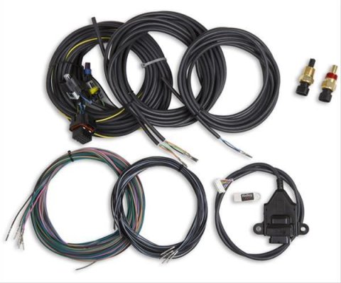 Holley EFI Digital Dash I/O Adapter with Wiring Harness Kits 558-434 Data Acquistion Harnesses, EFI, and Terminated Vehicle Harness, for 7 in. Dash, USB Memory Stick Included, Kit