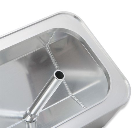 Holley Track Series Valve Covers 241-285 Covers, Series, Centerbolt, Tall, Chevrolet Logo, Fabricated Aluminum, Silver Gloss, Baffled, Chevy, 5.0L, 5.7L, Pair