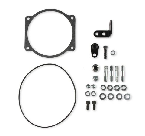 Holley Throttle Body Intake Elbows 300-248 Elbow, 105mm Bore Size, Aluminum, Natural, 4500 to GM LS Body, Each